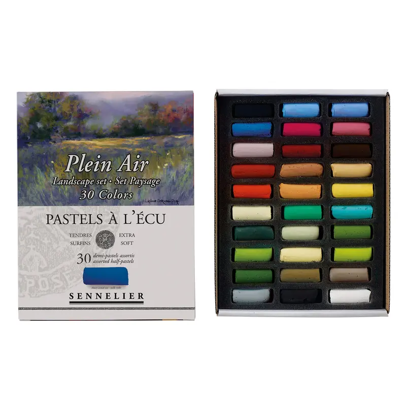 30-Pack Extra-Soft Half Pastels - Countryside