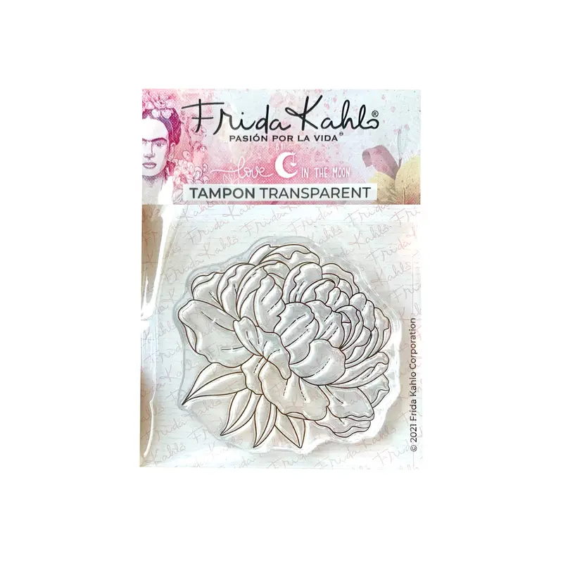 Clear Stamp - Jolie pivoine 1 (Frida Kahlo), French Ed.