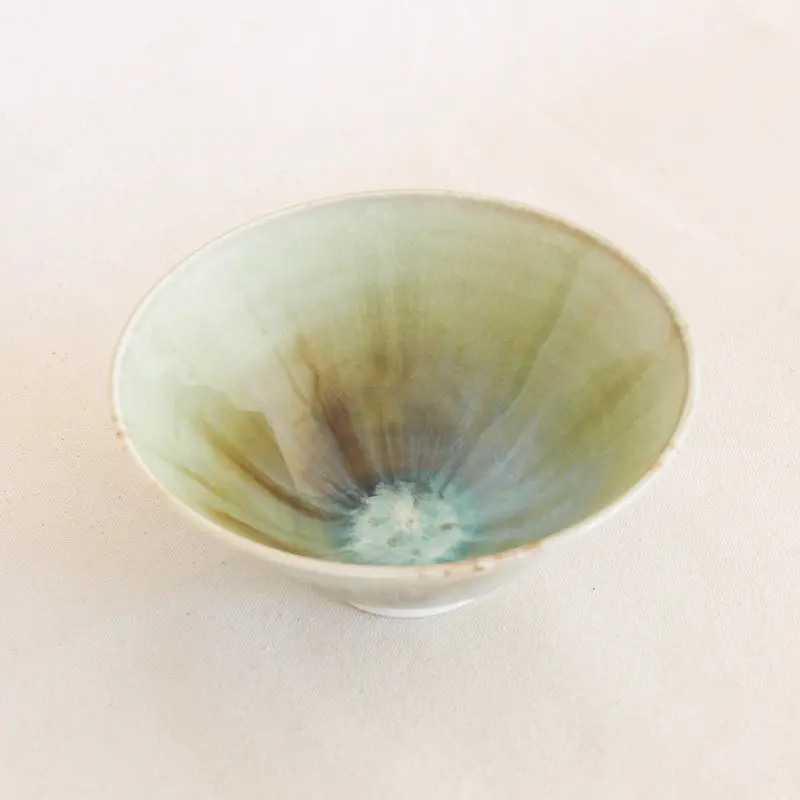 Green Iridescent Bowl