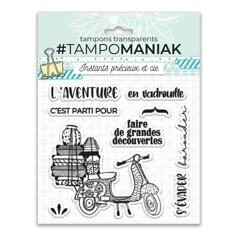 Transparent Stamps - L'aventure & vasion, French Ed.