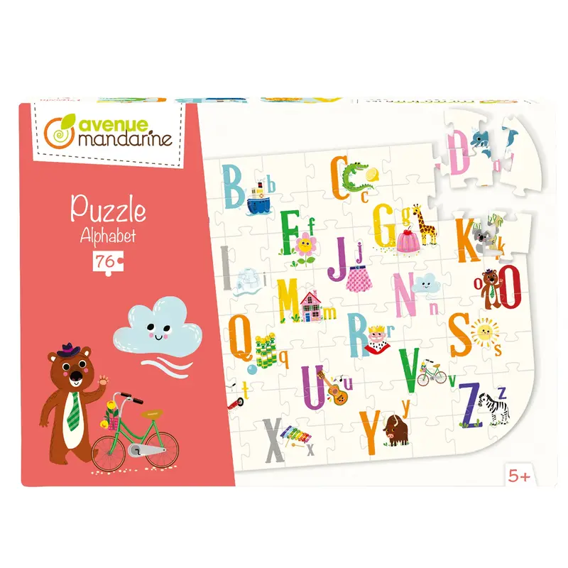 76-Piece Educational Puzzle - Alphabet