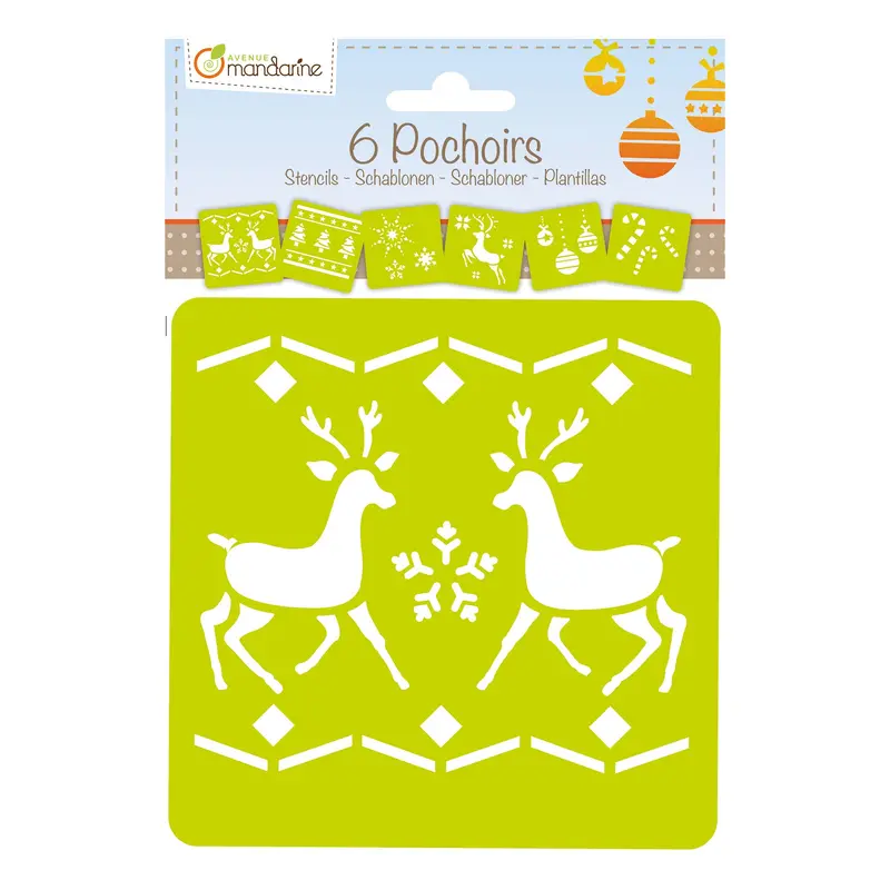 6-Pack Stencils - Christmas 2