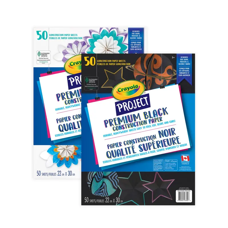 Premium Construction Paper Pad - Black