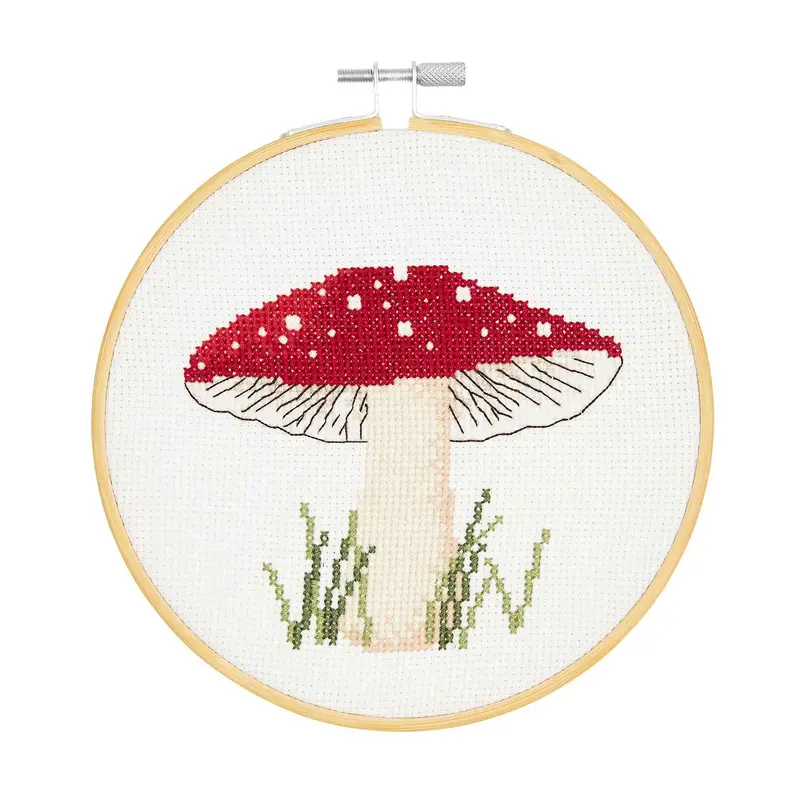 X-Stitch Embroidery Kit - Mushroom