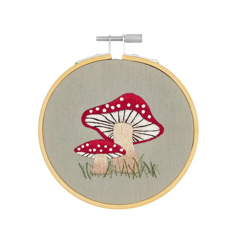 X-Stitch Embroidery Kit - Mushrooms