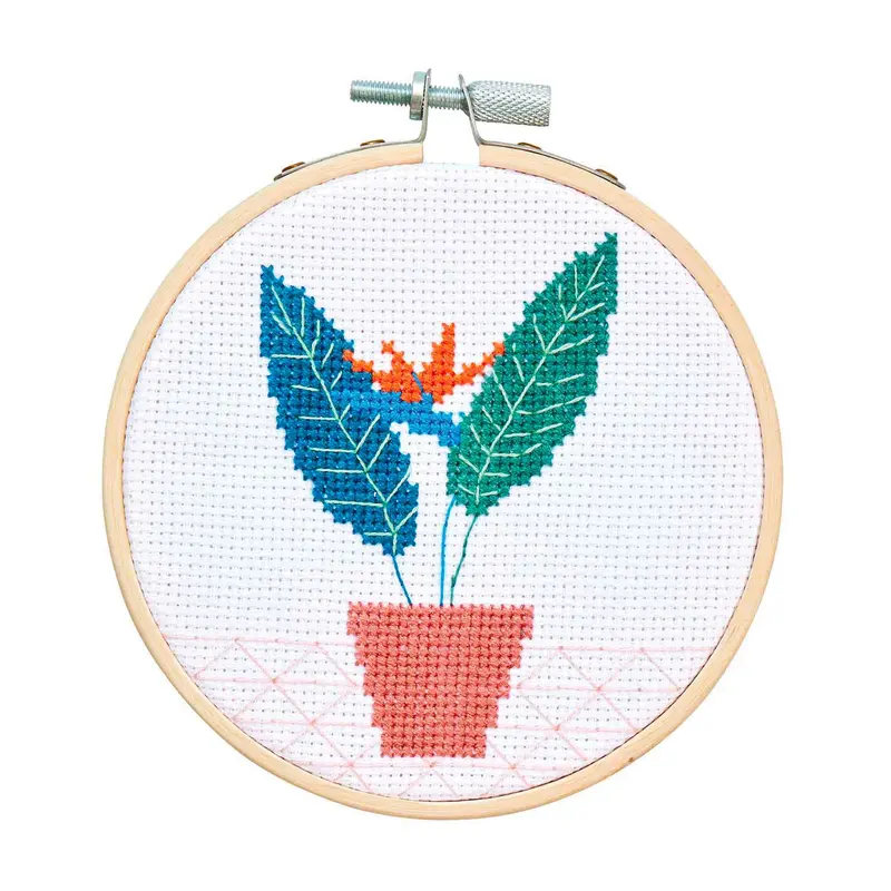 X-Stitch Embroidery Kit - Strelitzia