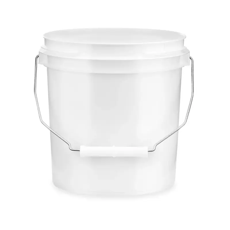 1 Gallon bucket w/ Lid (White)-  Chelsea
