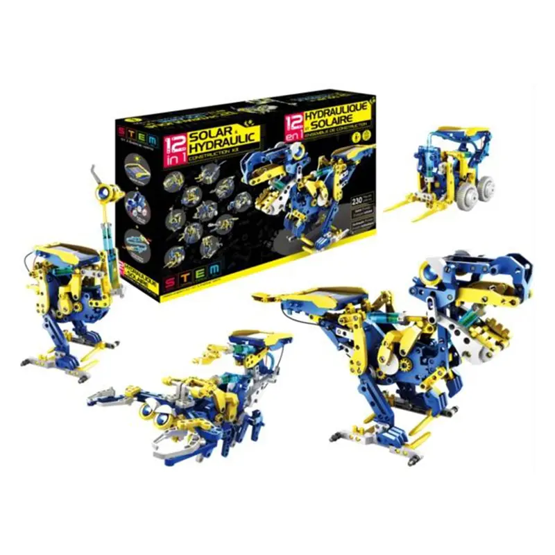 12-In-1 Solar Hydraulic Robotic Kit