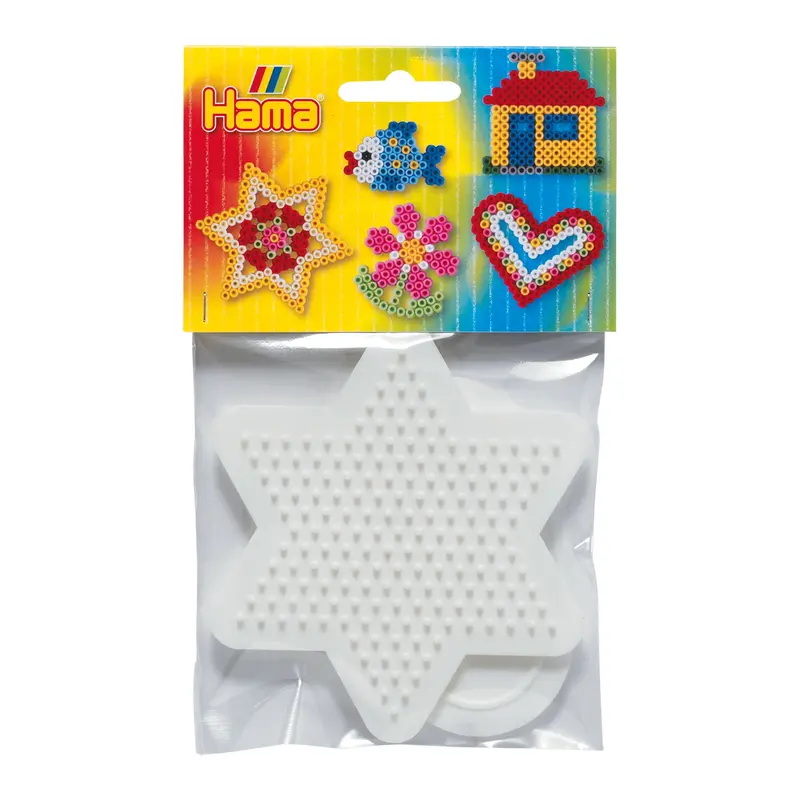 2-Pack Hama Midi Pegboards - Heart & Star