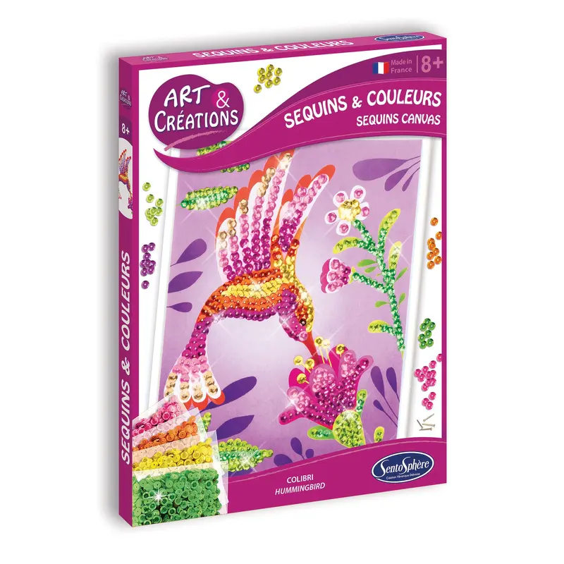 Sequins Canvas - Hummingbird