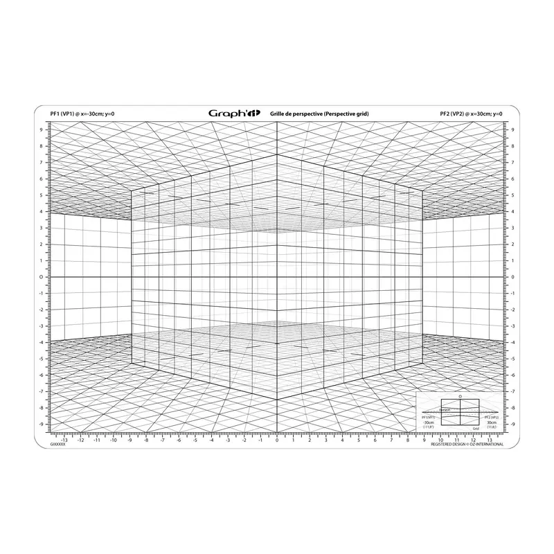 A4 Perspective Grid - Front