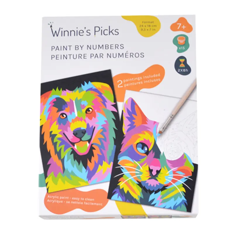 Kids Paint by Number Kit - Dog