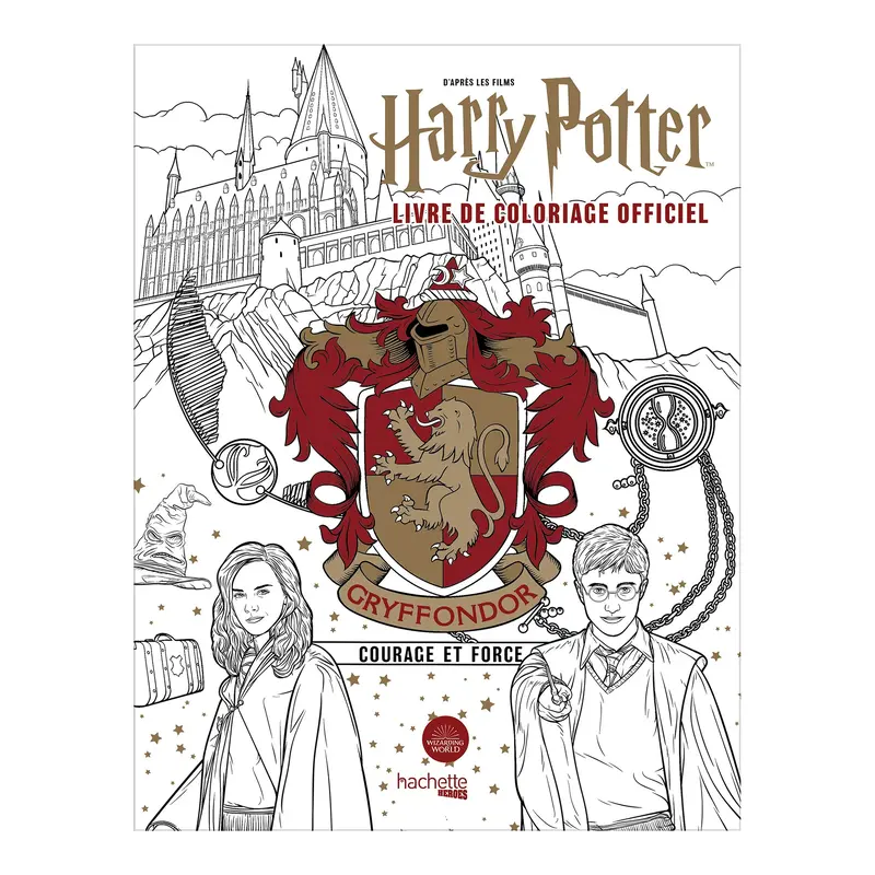 Livre de coloriage Harry Potter: Gryffondor - French Ed.