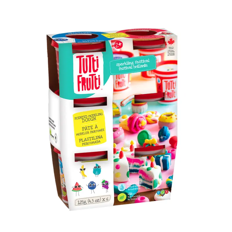 6-Pack Modelling Dough - Sparkling Festival