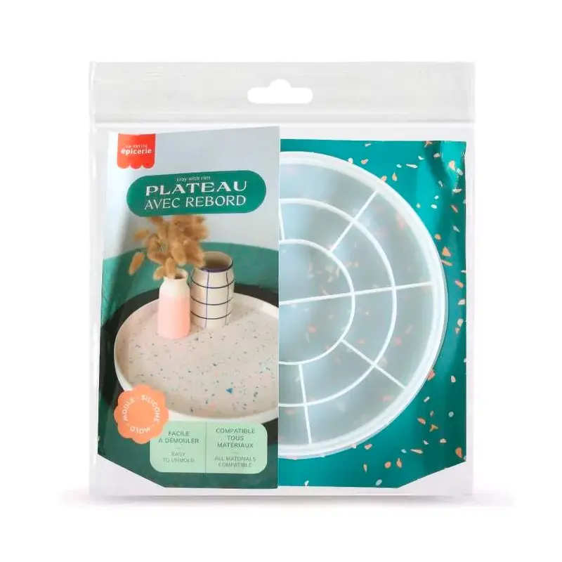 Silicone Mould - Tray w/ Rim