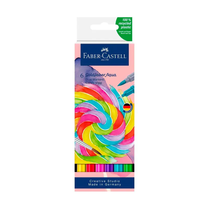6-Pack Goldfaber Aqua Dual Markers - Candy