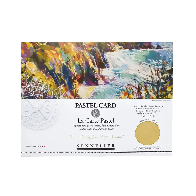 6-Pack Pastel Cards - Naples Yellow