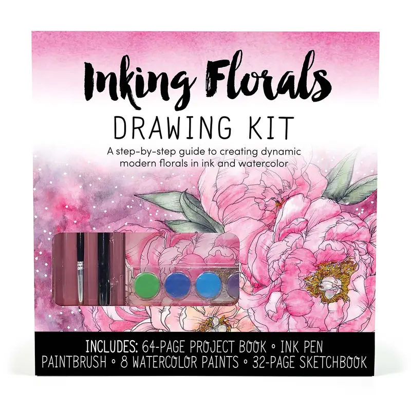 Inking Florals Drawing Kit