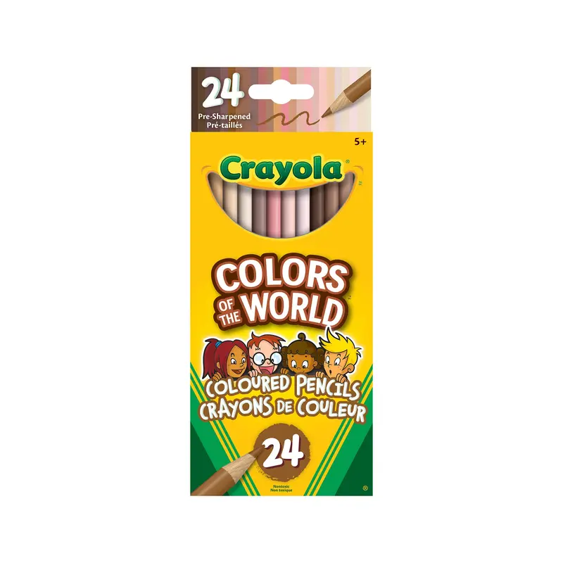 24-Pack Coloured Pencils - Skin Tones