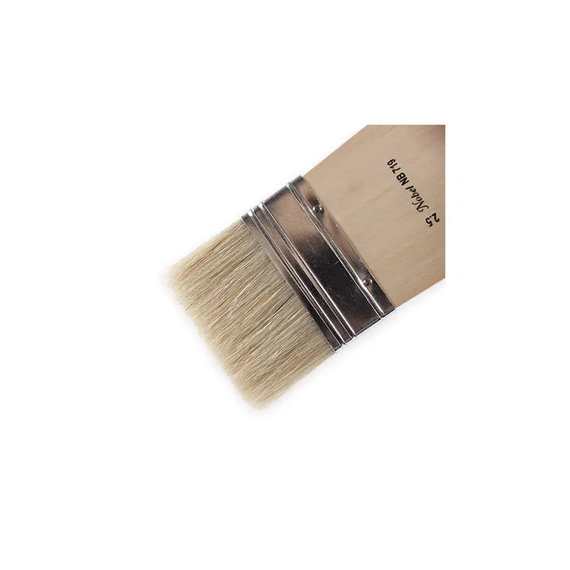 Flat hog bristles brushes