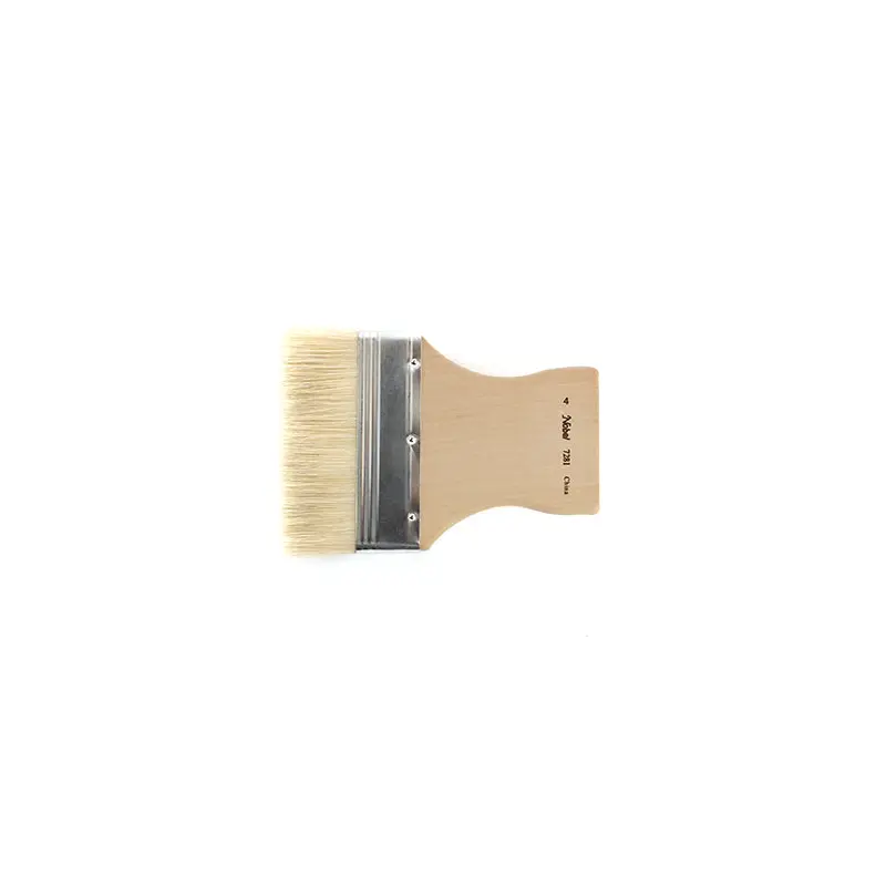 Flat White hog Bristles Brushes