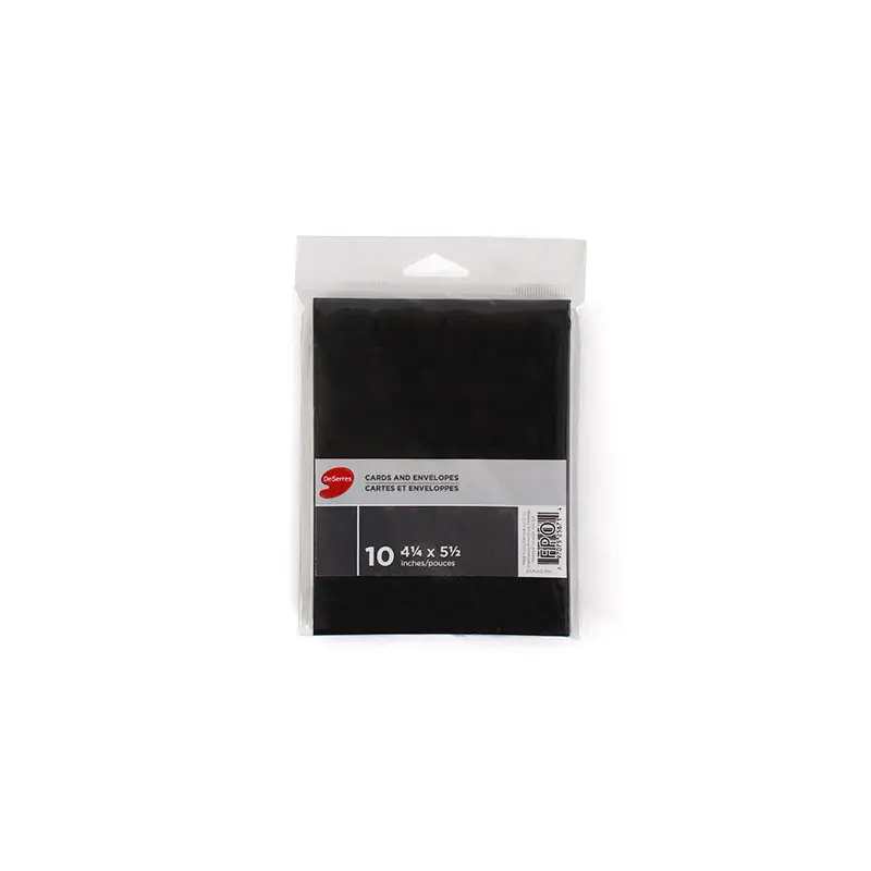 Package of DeSerres cards and envelopes - Black