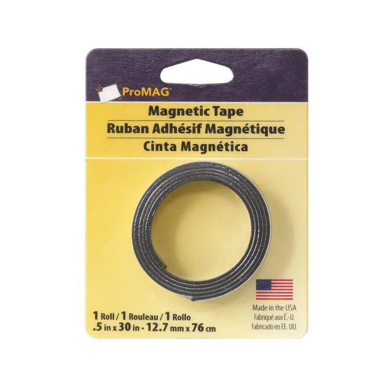 Flexible Adhesive Magnetic Tape - 0.5 in x 10 ft