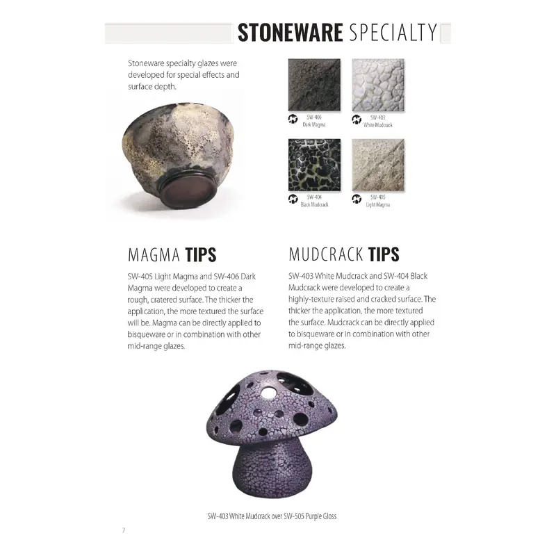 Mayco Glazes: Stoneware Textures: (PINT)