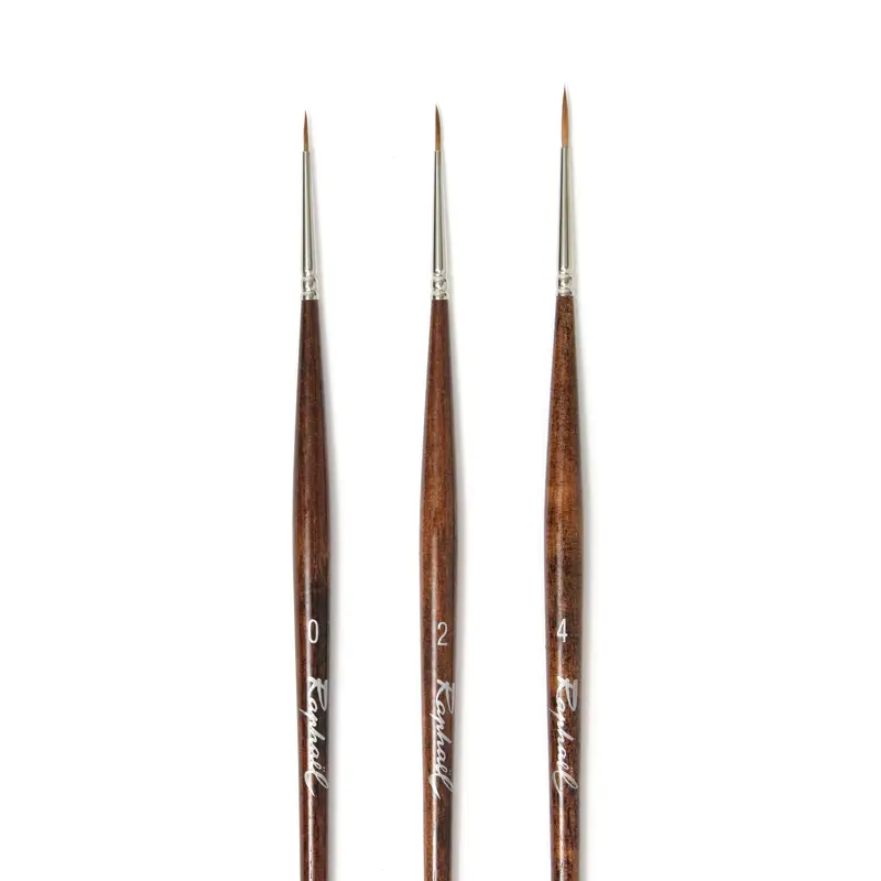 Round fresco paintbrush