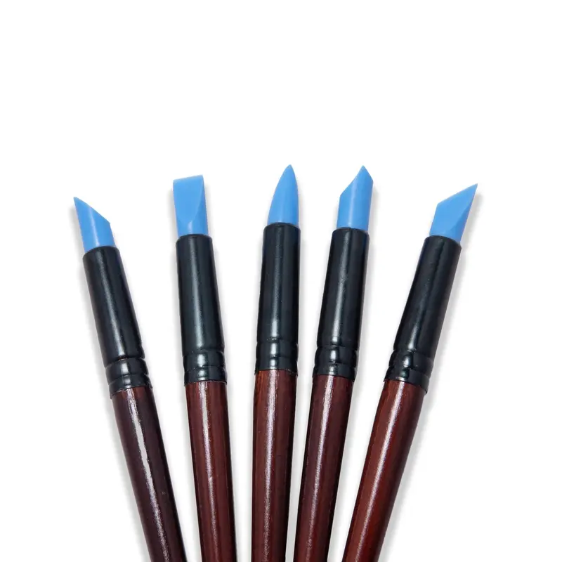 Rubber Ended Clay Shaper 1/4" Set of 5 by Chinese Clay Art