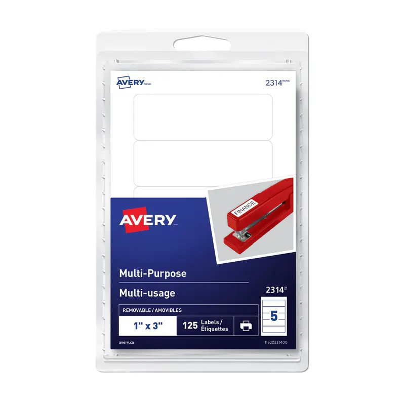 125-Pack Multi-Purpose Labels