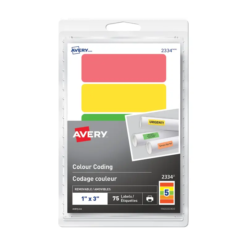 75-Pack Colour Coding Labels