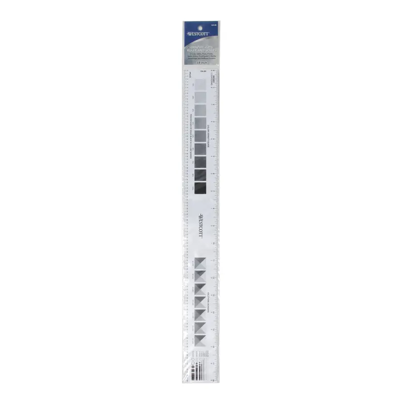 C-Thru Plastic Graphic Ruler - 18 in