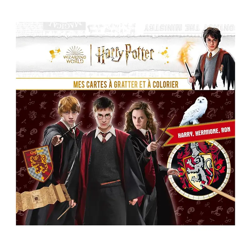 Mes cartes  gratter et  colorier : Harry, Hermione, Ron - French Ed.