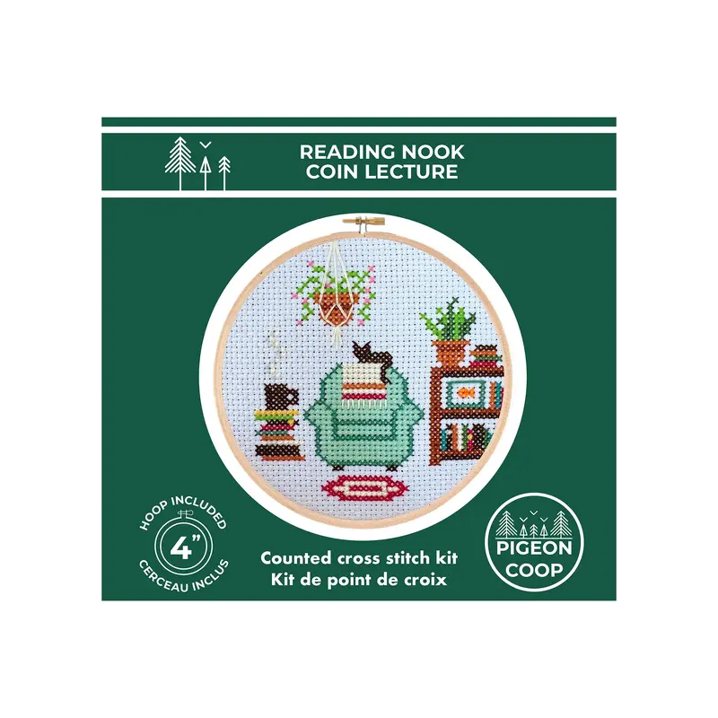 DIY Cross Stitch Kit - Reading Nook