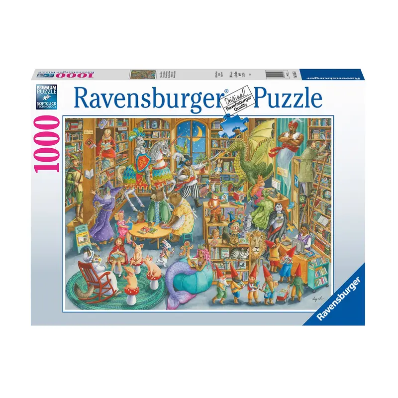 1,000-Piece Puzzle - "Midnight at the Library"