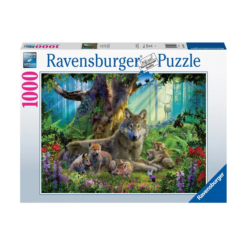 1,000-Piece Puzzle "Wolves in the Forest"