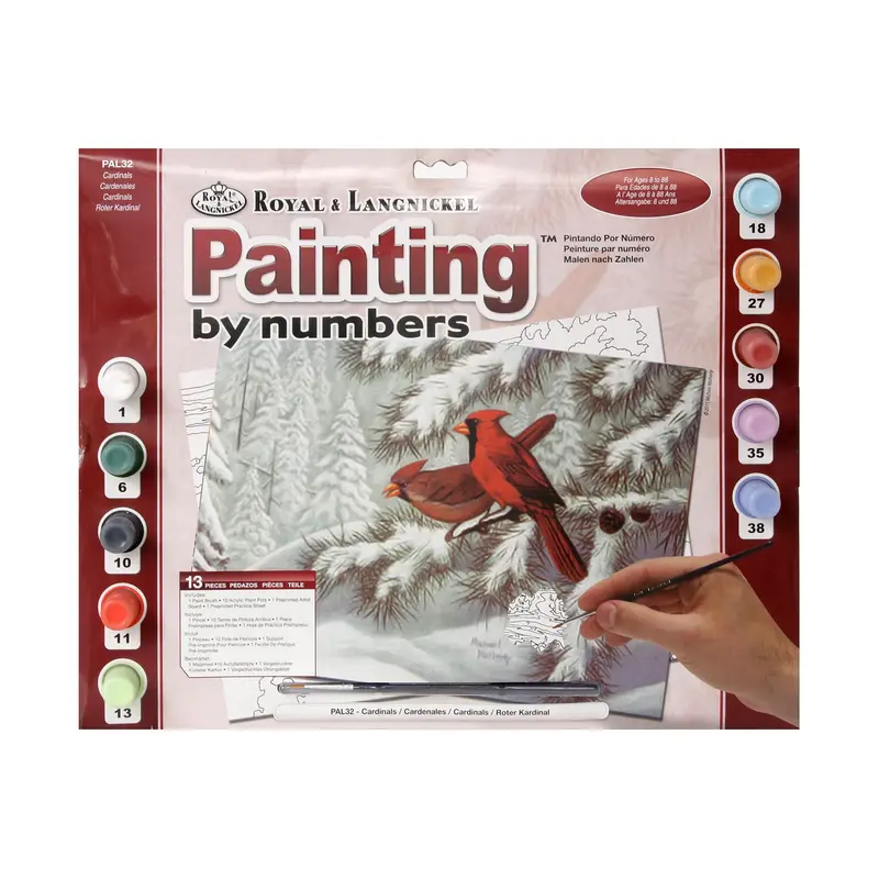 Paint by Numbers  Cardinals