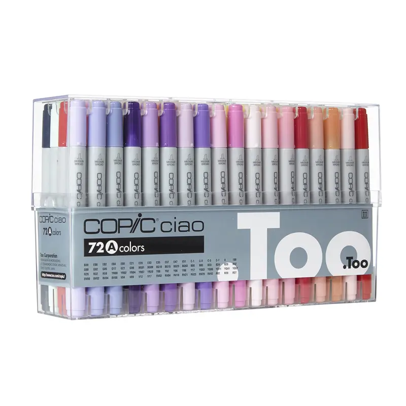 Copic Ciao Markers - Set A, 72 Colours