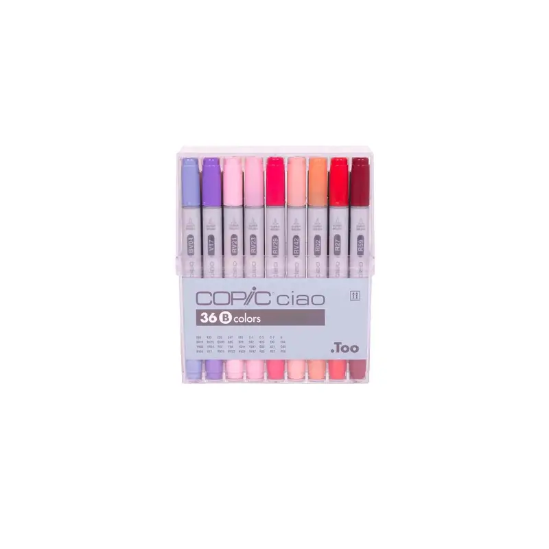 Copic Ciao Markers - Set B, 36 Colours