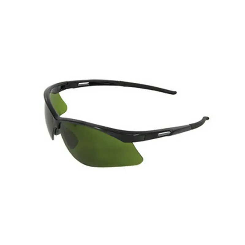 Radnor IR Series Safety Glasses With Black Frame And Green Shade 3 Polycarbonate Anti-Scratch Lens