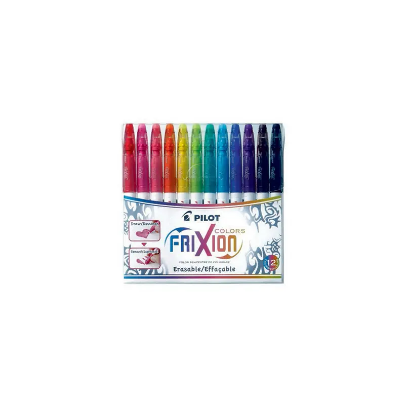 Set of 12 Frixion Erasable Colour Markers