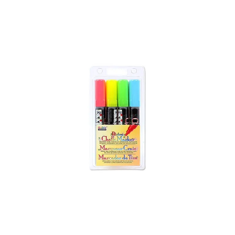 Set of 4 Chalk Markers  Fluo A