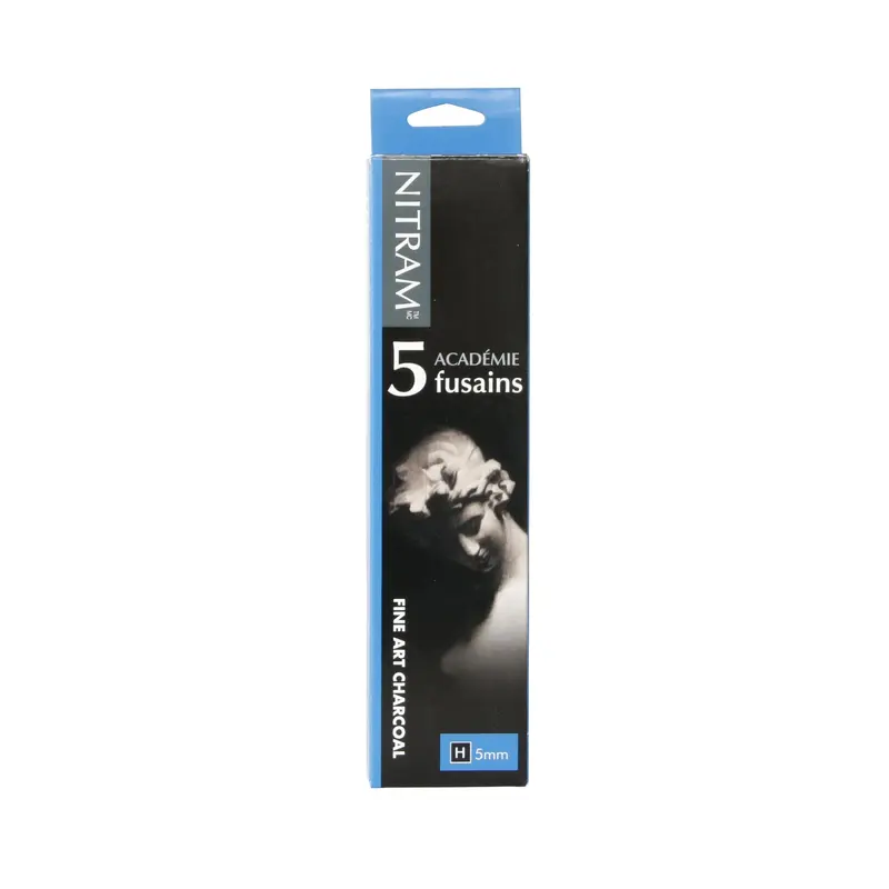 Set of 5 Acadmie Charcoal Sticks  H, 5 mm
