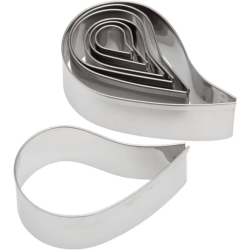 7 Piece Paisley Cutter Set : Stainless Steel