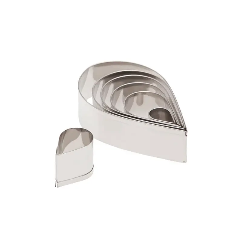 7 Piece Tear Drop Cutter Set : Stainless Steel