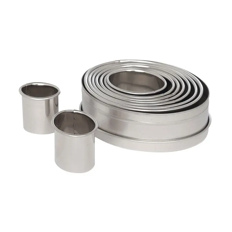 9 Piece Oval Cutter Set : Stainless Steel