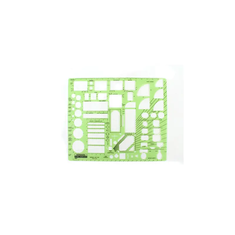 Berol RapiDesign Template- ABC Architecture, 1/2 in