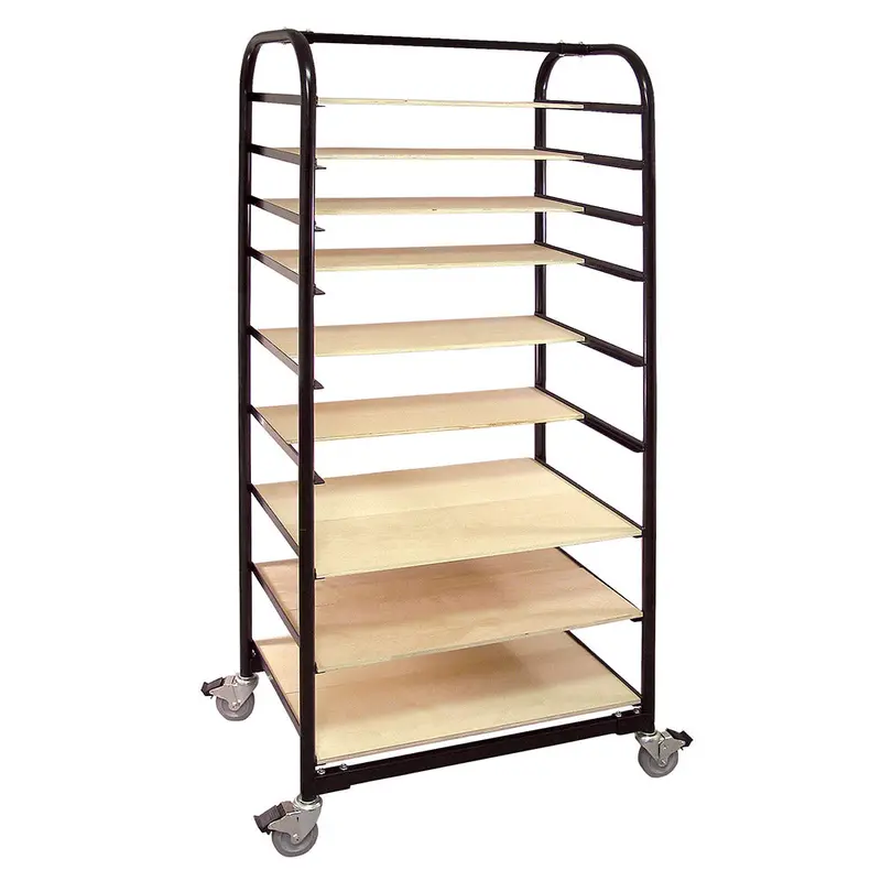 Brent Ware Cart Ex with 12 Shelves and Plastic Cover