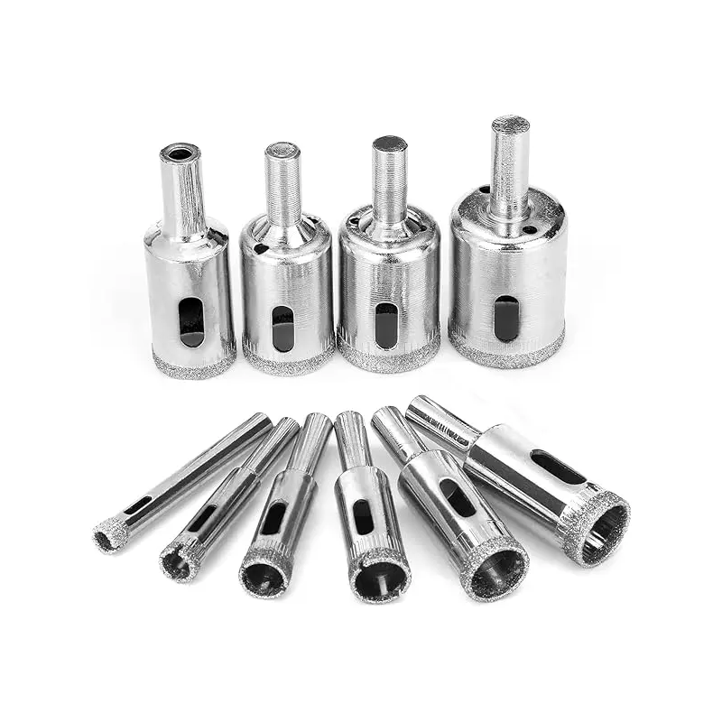 Diamond Hole Saw : 10 Piece Set Glass and Ceramics